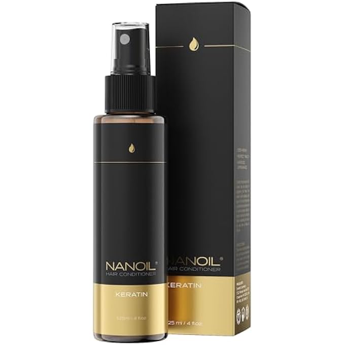NANOIL KERATIN HAIR CONDITIONER 125ML - BI-PHASE HAIR CONDITIONER, REPAIR AND REGENERATION, STRENGTHENING OF WEAK HAIR, PERFECT HEALTH - Image 1